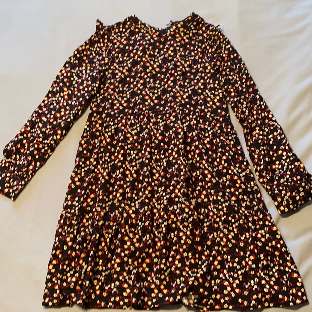 Girls dress. Long sleeve. Ruffle bottom.